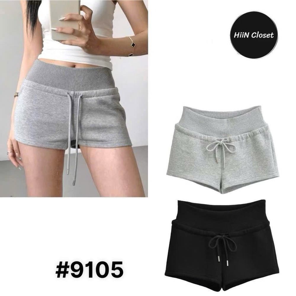 Closet Athletic Shorts Gray and Black Relaxed Fit
